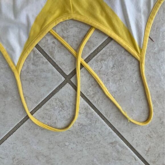 GAP Maxi Dress – Size M – Yellow & White Chevron Stripe - Picture 2 of 2